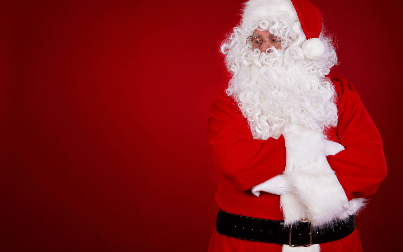 Santa Claus in a red suit